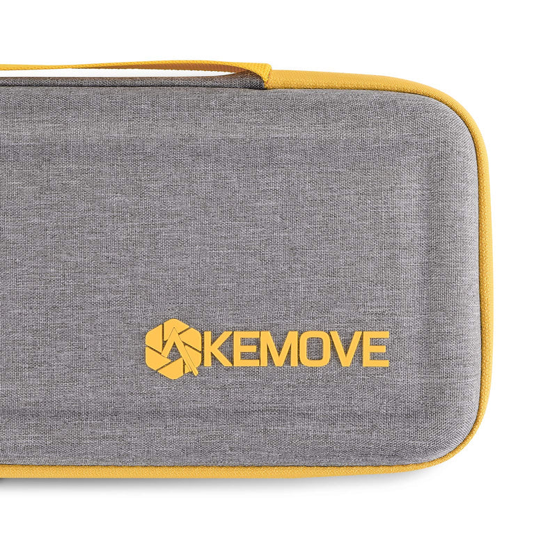 KEMOVE X DIERYA Keyboard Travel Case, Hard EVA Sleeve Carrying Cover Bag for 65% 60% Wireless Bluetooth Mechanical Gaming Keyboard (14.2'' X 5.7'' X 2'')