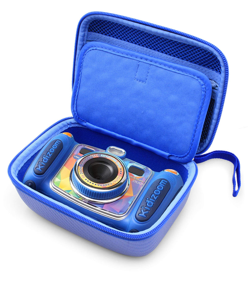 CASEMATIX Blue Camera Case Compatible with Kidizoom Camera Pix Plus , Dragon Touch Instant Print Camera and Camera Toy Accessories - Includes Case Only