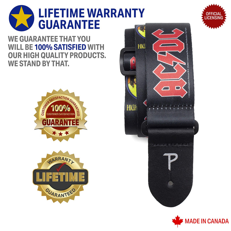 Perri's Leathers LPCP-8014 ACDC 2 Polyester Guitar Strap