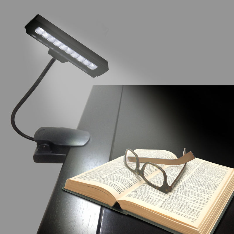 ETOPLIGHTING 10 LED Super Bright Lamp - Orchestra Music Stand Light Clip On Book Reading, Desk Travel Light APL1314