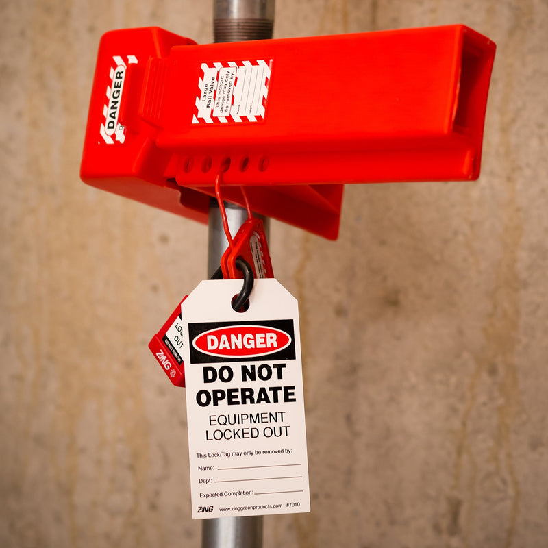[AUSTRALIA] - Lockout Safety Supply 7270 3 Hole Flexible Hasp, Red 
