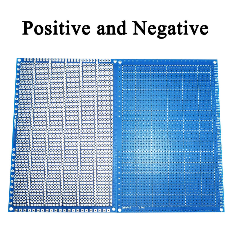 YUNGUI PCB Protoboard,3 Pack PCB Prototype Board Solderable Breadboard for DIY Electronics and Soldering kit(4” X 6”,Blue)