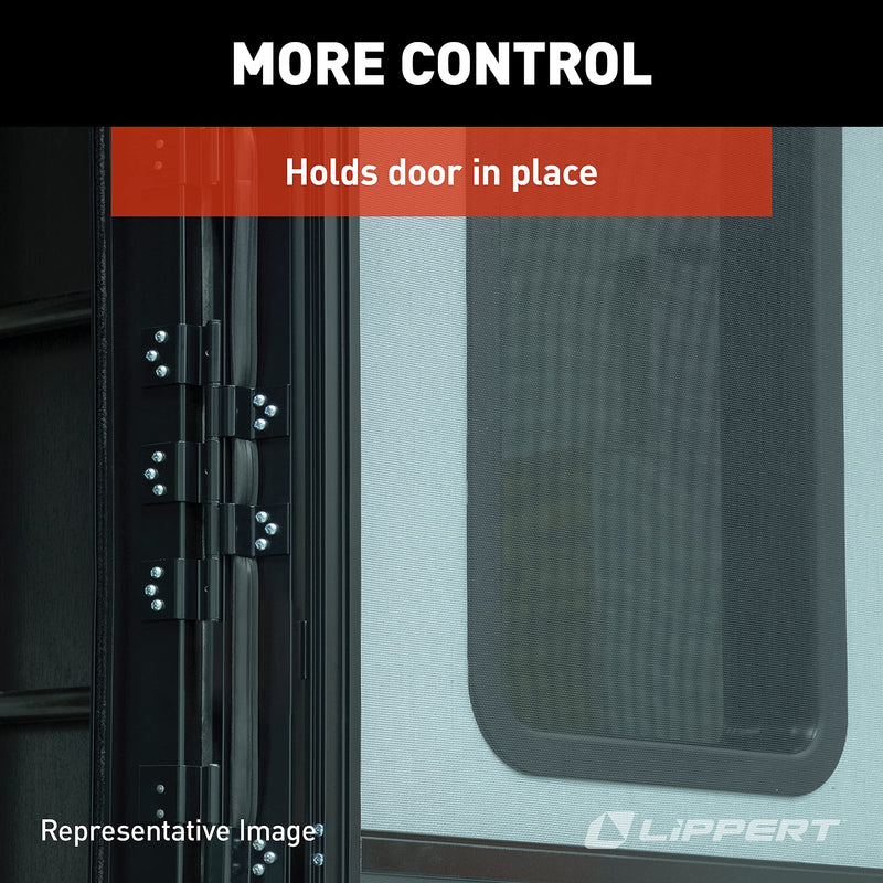 Lippert RV Entry Door Friction Hinge Kit for 5th Wheel, Travel Trailer and Motorhome White