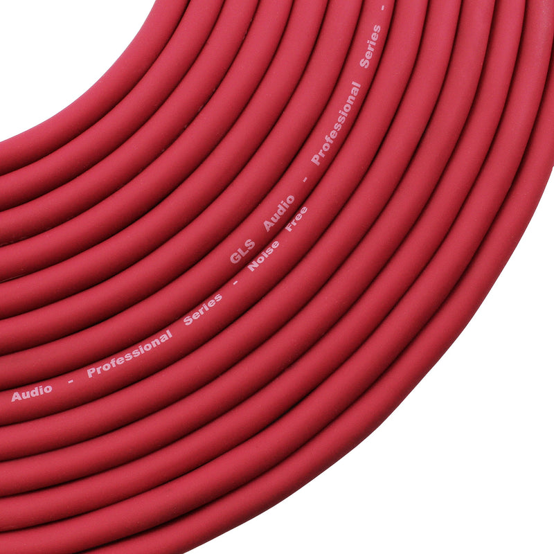 [AUSTRALIA] - GLS Audio 50ft Mic Cable Patch Cords - XLR Male to XLR Female Red Microphone Cables - 50' Balanced Mike Snake Cord 