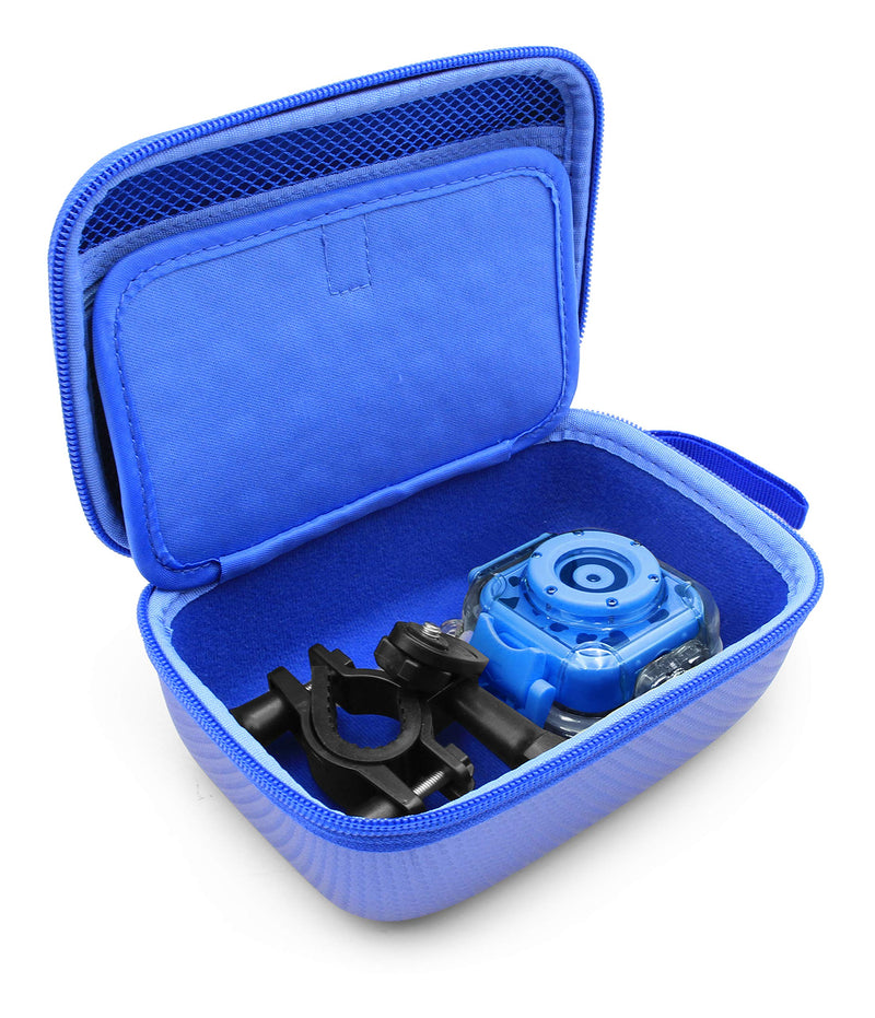 CASEMATIX Camera Travel Case Compatible with PROGRACE, Ourlife, Dragon Touch and More Waterproof Toy Camera Video Recorders - Case for Toy Action Camera and Accessories