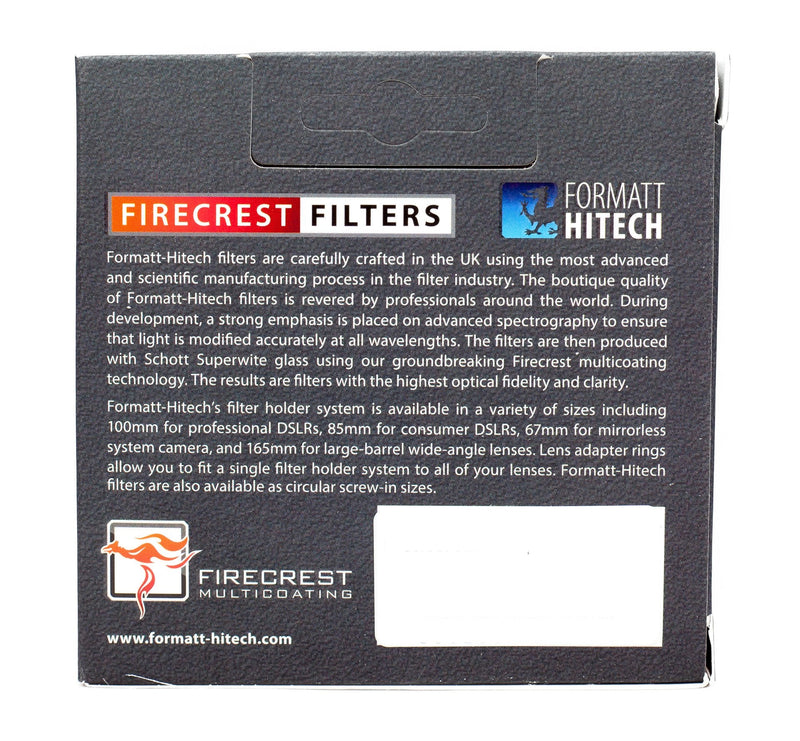 Firecrest ND 58mm Neutral density ND 2.7 (9 Stops) Filter for photo, video, broadcast and cinema production