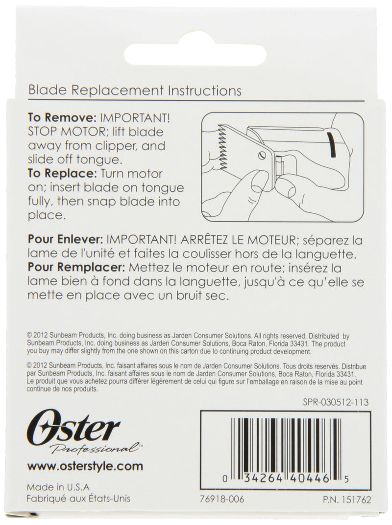 Oster Professional 76918-006 Replacement Clipper Blade, Size 00000
