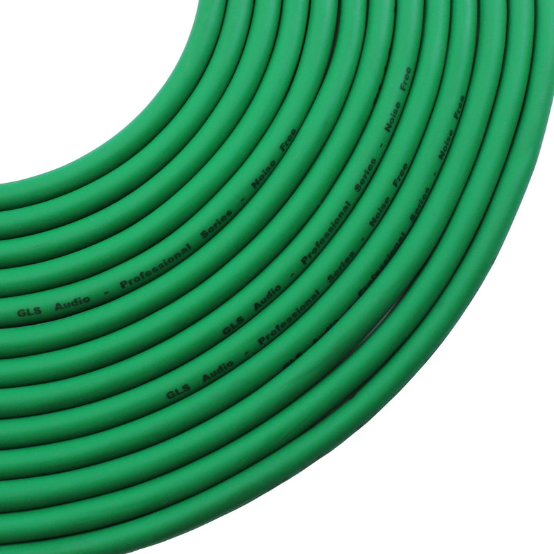 [AUSTRALIA] - GLS Audio 25ft Mic Cable Patch Cords - XLR Male to XLR Female Green Microphone Cables - 25' Balanced Mike Snake Cord - Green 