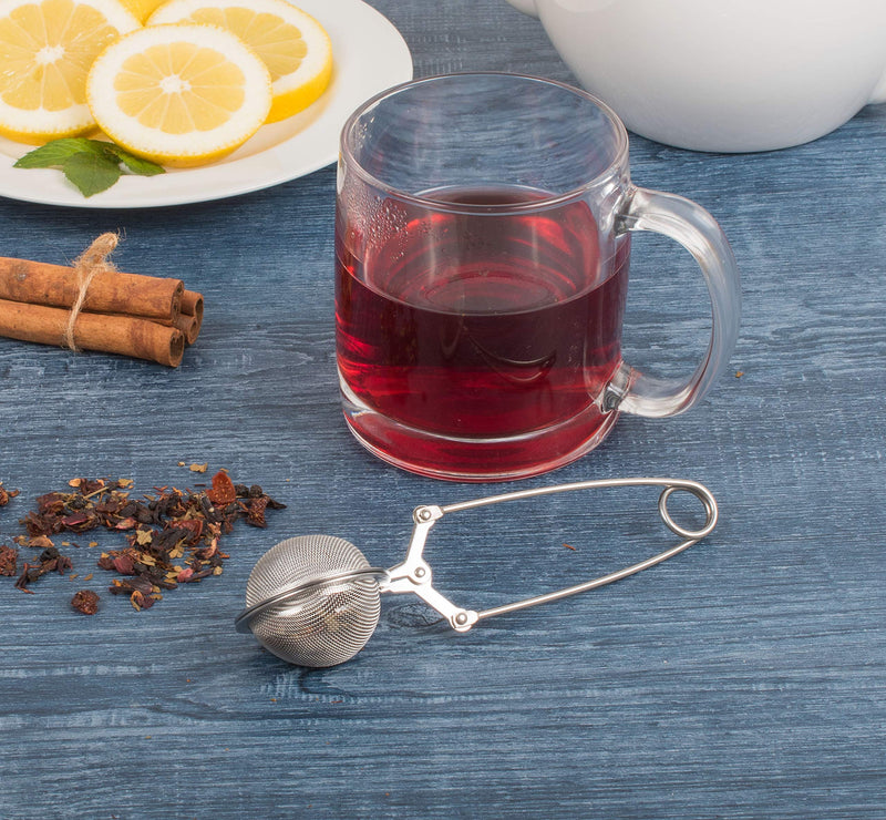 HIC Harold Import Co. HIC Mesh Tea Infuser, 1, Metallic Snap