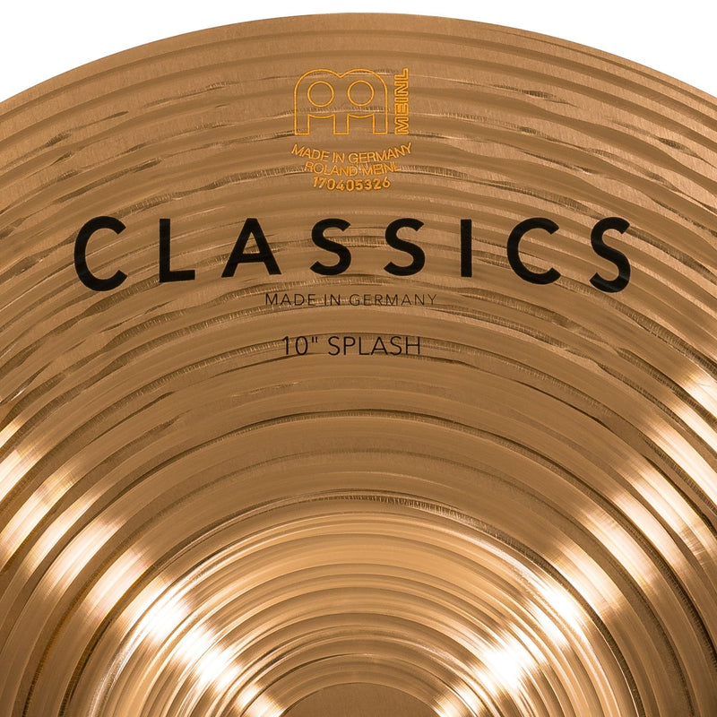 Meinl 10" Splash Cymbal - Classics Traditional - Made in Germany, 2-YEAR WARRANTY (C10S)