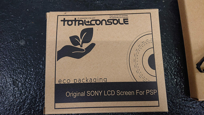 TOTALCONSOLE LCD Screen Replacement for PSP 1000 1001 Series w/Backlight & Cushion Gasket Sony OEM Original , Silver