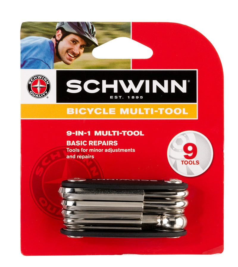 Schwinn Bike Mulit-Tool Kit for Bicycle Repairs 9 in 1 Bike Tool