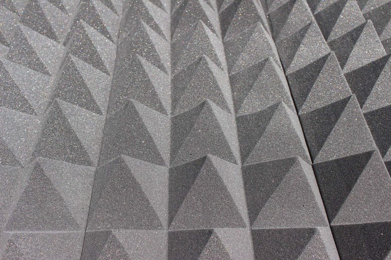 [AUSTRALIA] - Pyramid Acoustic Foam Panels - 12x12x 4 Inch Thick Sound Dampening Studio Foam Tiles - 2 Square Feet Per Pack (4 inch thick) 