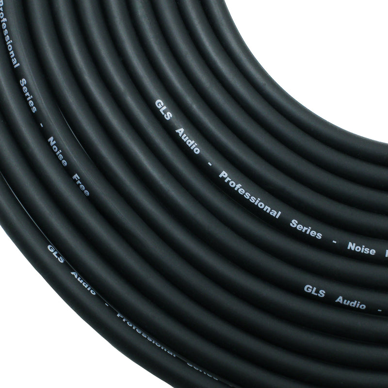 [AUSTRALIA] - GLS Audio 12ft Mic Cable Patch Cords - XLR Male to XLR Female Black Cables - 12' Balanced Mike Snake Cord - SINGLE 