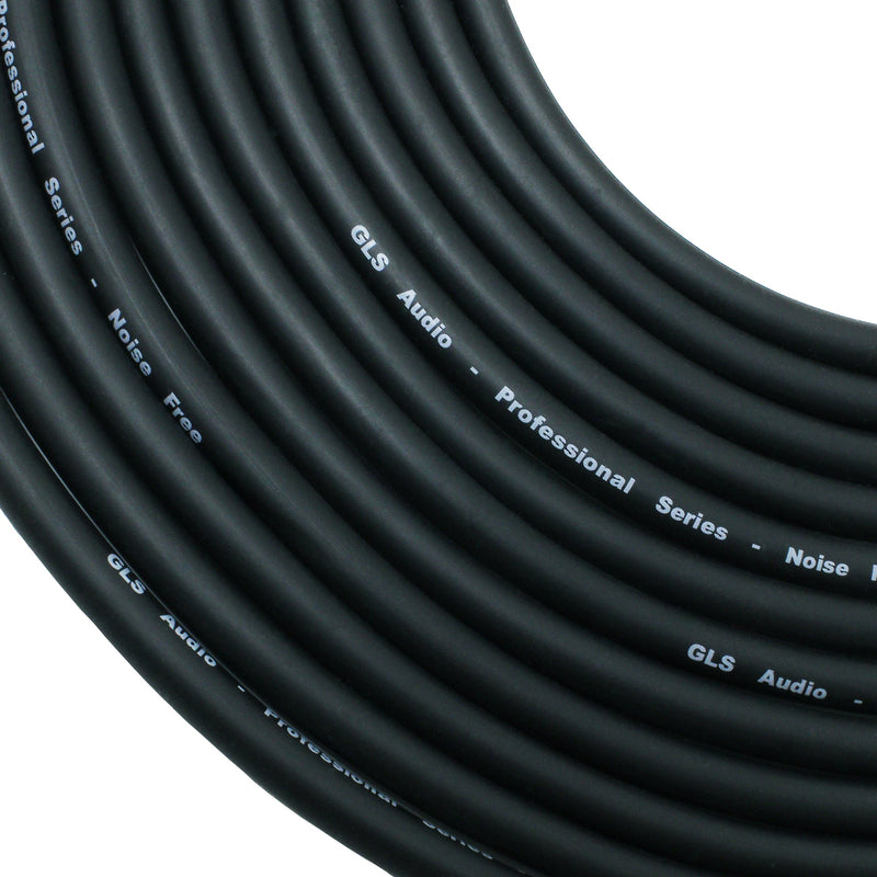 [AUSTRALIA] - GLS Audio 25 foot Mic Cable Patch Cords - XLR Male to XLR Female Black Microphone Cables - 25' Balanced Mic Snake Cord - Single 25 Foot Cable 