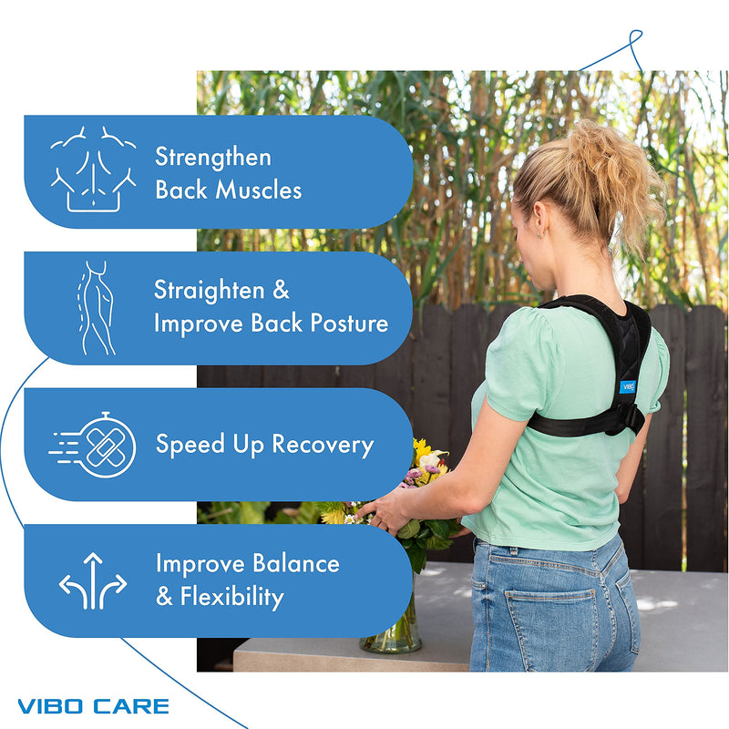 Posture Corrector for Men and Women - Upper Back Straightener Brace, Clavicle Support Adjustable Device for Thoracic Kyphosis and Providing Shoulder - Neck Pain Relief( Fits Chest Size 35" - 41")