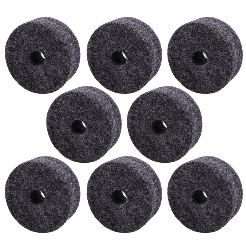 Round Soft Grey Cymbal Stand Felt Washer Replacement for Drum Set of 8