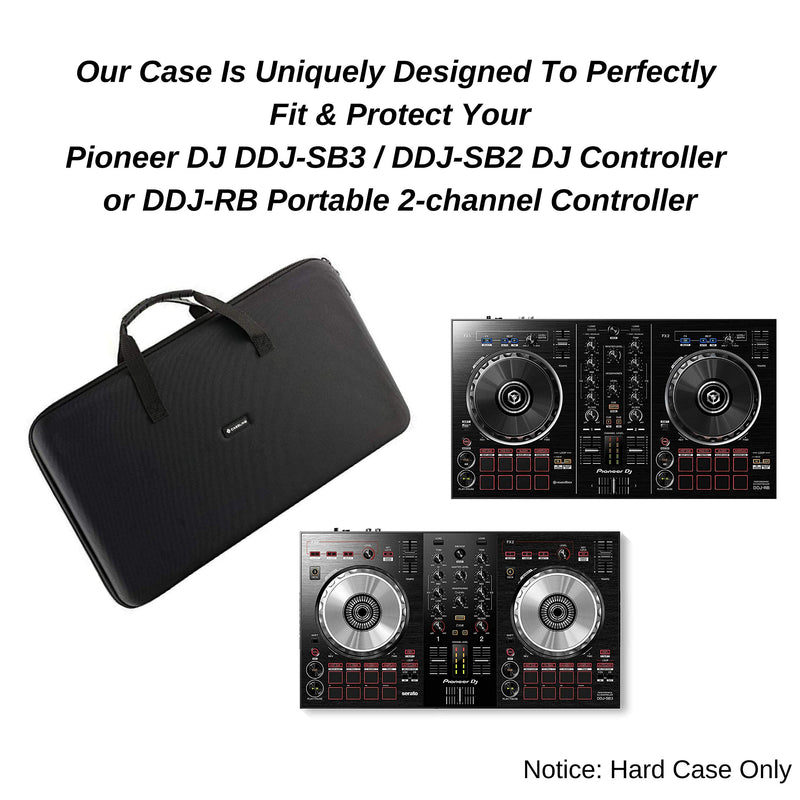 Hard CASE for Pioneer DJ DDJ-SB3 / DDJ-SB2 DJ / DDJ-400 Controller or DDJ-RB Portable 2-channel Controller (Not for DDJ-SR2)