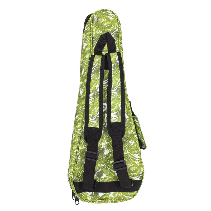 Perri's Leathers Ltd.| Padded 26" Tenor Ukulele Bag | Green Palm Leaves Design, Soft Lining, 10mm Of Padding | For Tenor Ukuleles