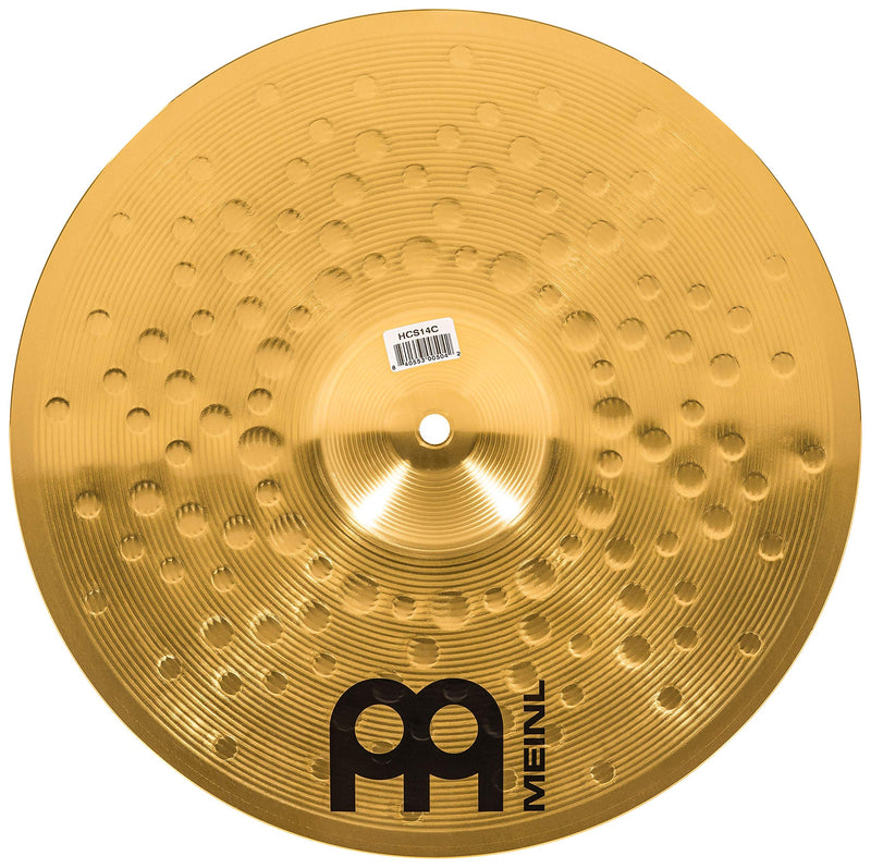 Meinl Cymbals 14” Crash Cymbal – HCS Traditional Finish Brass for Drum Set Use, Made In Germany, 2-YEAR WARRANTY (HCS14C) 14" Crash
