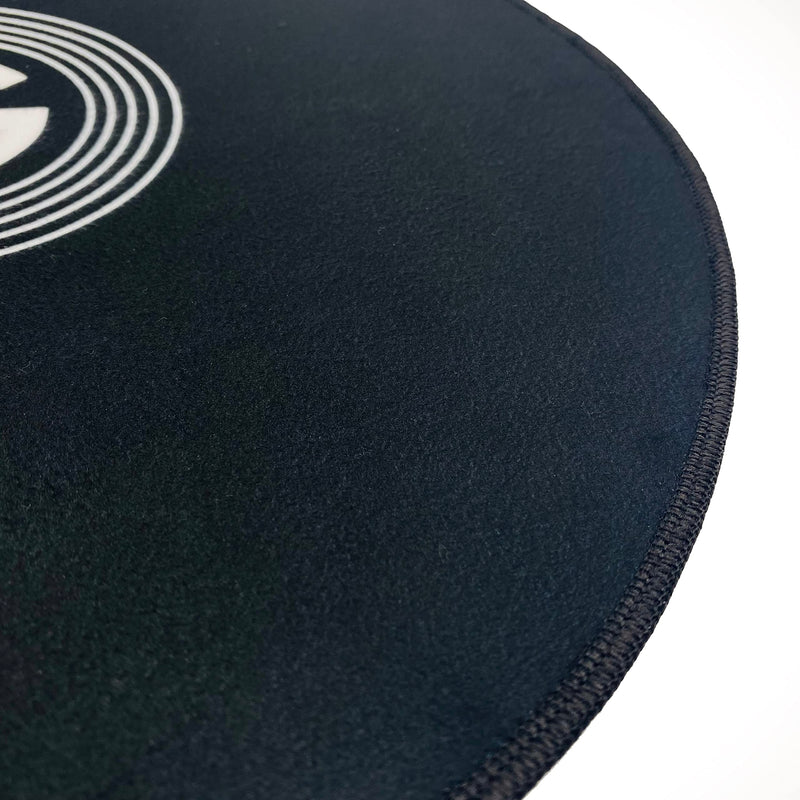 [AUSTRALIA] - GrooveWasher Big 'G' Record Cleaning Mat – Professional Work Mat for Cleaning Vinyl Records, Lg 16” Dia, Thick Double Layered Microfiber, Protect Delicate Vinyl Records While Cleaning 