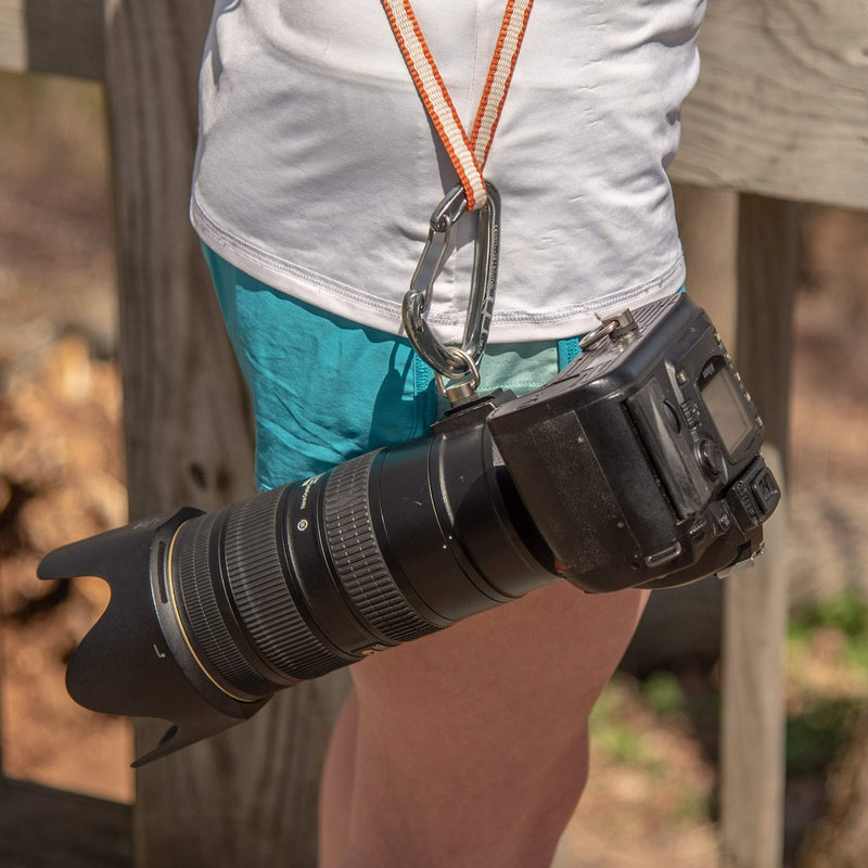 Danger Buddies Camera Carabiner Clip D-Ring - Easily Attach a Carabiner to Your Camera with This 1/4-20 Tripod Mount D-Ring (6-Pack) 6-Pack