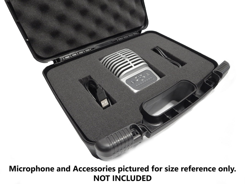 [AUSTRALIA] - Casematix Studio Microphone Case Compatible with Mv51 Digital Large Diaphragm Condenser Mic, Mvi Audio Interface, Mv88, MvL, Lavalier Mic and More, Includes Case Only 