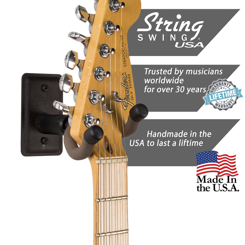 String Swing BCC11K Metal Home and Studio Guitar Keeper 1 Pack