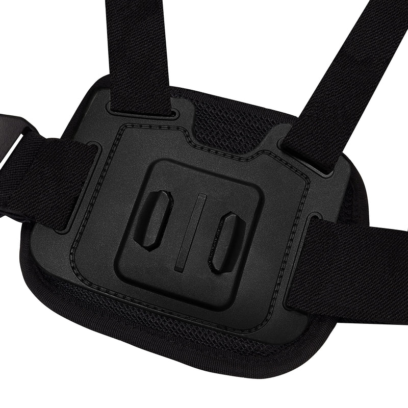Suptig Chest Mount, Adjustable Chest Strap, Breathable Material Compatible All Gopro, AKASO, DJI osmo and More Action Cameras (Black)