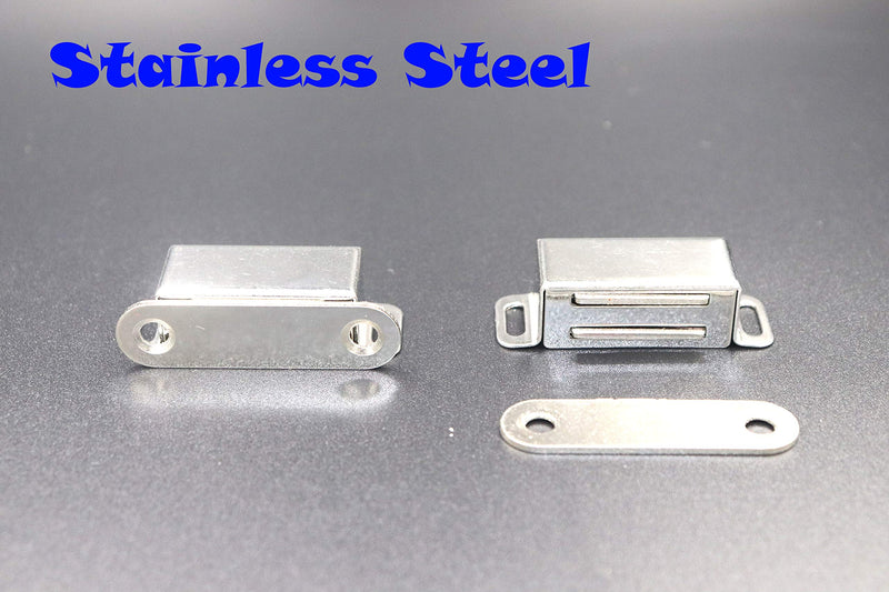 [AUSTRALIA] - FGen 4pcs Stainless Steel Magnetic Cabinet Cabinet Single Door Magnet Cabinet Suction Showcase Wardrobe Door Assembly 