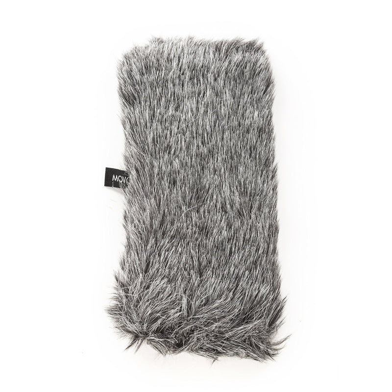 Movo WS-G3 Gray Wool Outdoor Microphone Windscreen Muff for Large Shotgun Microphones up to 7" X 55mm (L x D)