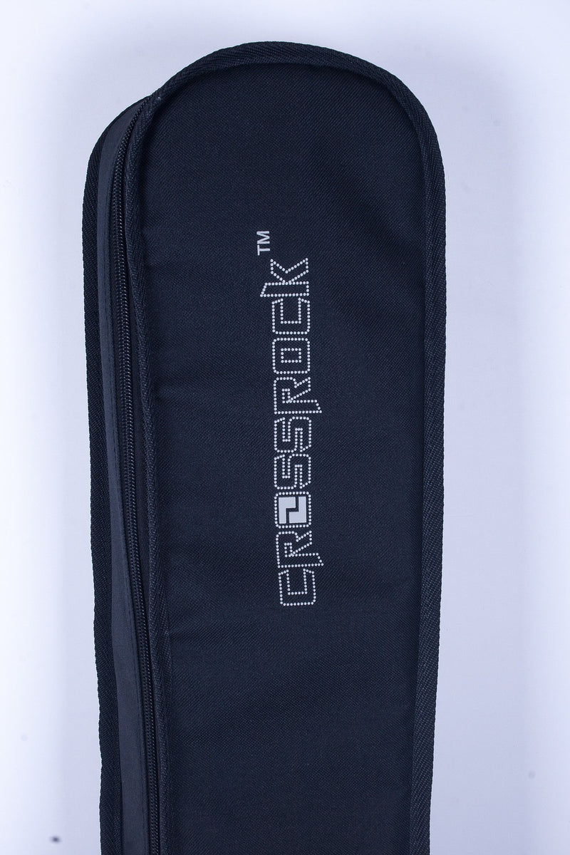 Crossrock CRSG106CHBK 1/2 Size Classical Guitar Bag with 10mm Padded Backpack Straps in Black 1/2 Classical