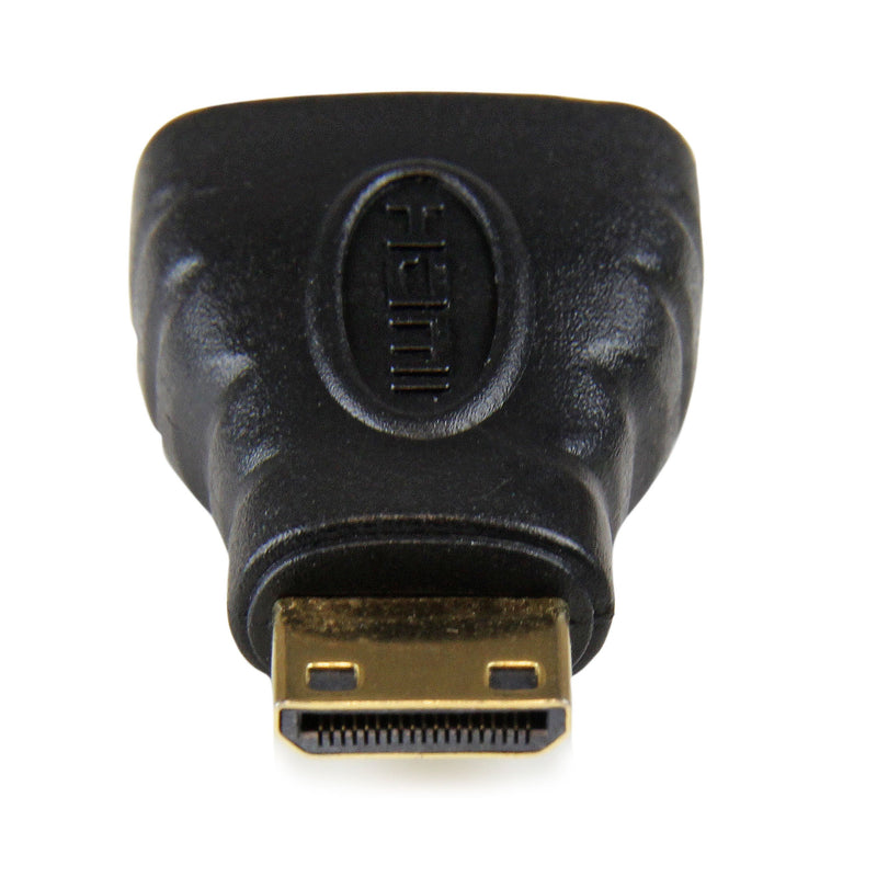 StarTech.com HDMI to HDMI Mini Adapter - HDMI Female to Mini HDMI Male for camera to a High Definition TV or Monitor (HDACFM),Black HDMI to Mini HDMI