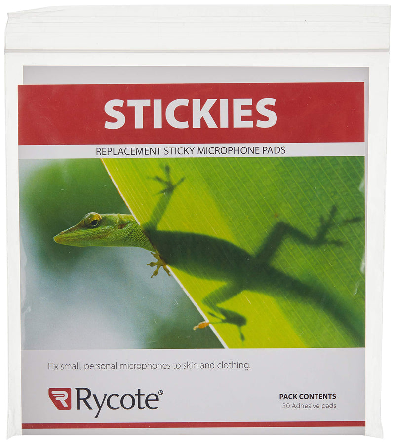 Rycote 065506 Replacement Stickies for Lavalier Microphone (Pack of 30) & 065103 Undercover for Lavalier Microphone - White (Pack of 30)