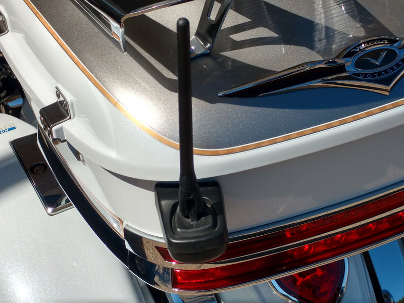 AntennaMastsRus - The Original 6 3/4 Inch is Compatible with Kawasaki Vulcan Vaquero | Voyager (2009-2021) (All Models) - Short Rubber Antenna - Internal Copper Coil - Premium Reception 6 3/4" Inch - PREMIUM CHOICE BLACK FUBA STYLE