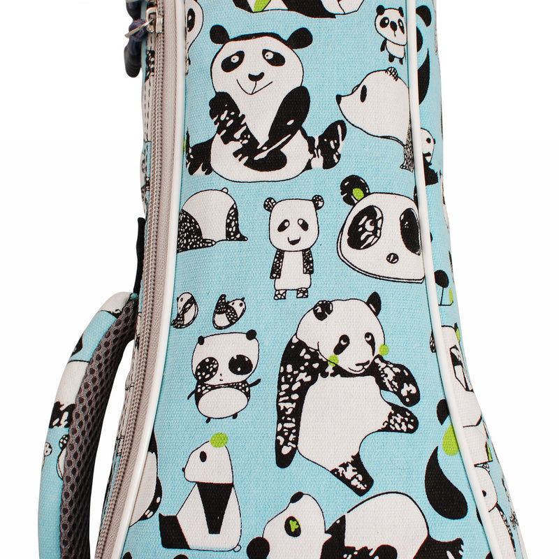 MUSIC FIRST cotton"PANDA" ukulele case ukulele bag ukulele cover, New Arrial, Original Design, Best Christmas Gift. (21 inch Soprano, PANDA) 21 inch Soprano