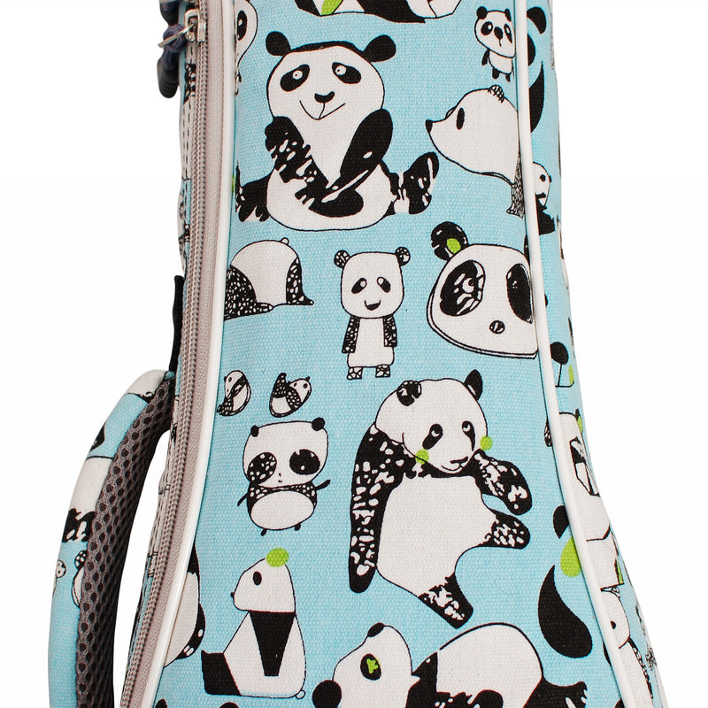 MUSIC FIRST Original Design 15mm Padded Cartoon"Panda" Violin bag, 1/4 1/2 Soft Violin Case, Violin Travel Bag, Violin Backpack Notice: Fit for 1/2 and 1/4 Size Violin, Max bow length 62cm (24.4 inch)