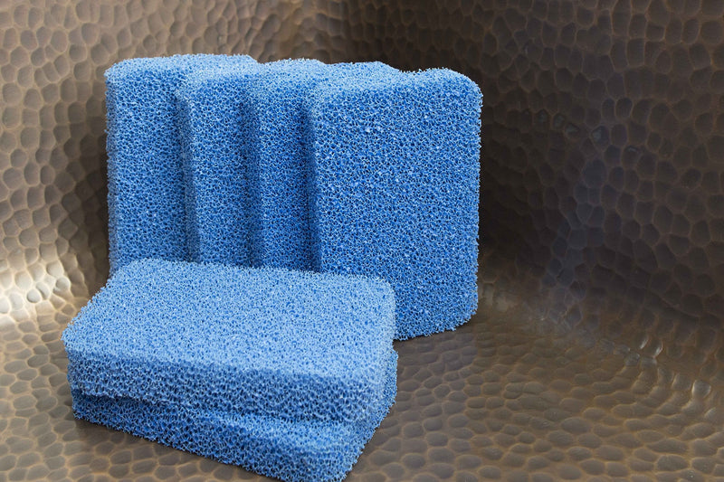 Sinkology SSCRUB-101-6 Breeze Non-Scratch and Odor Resistant Silicone Scrubber Package of 6 Sponges, Blue, 6 Piece