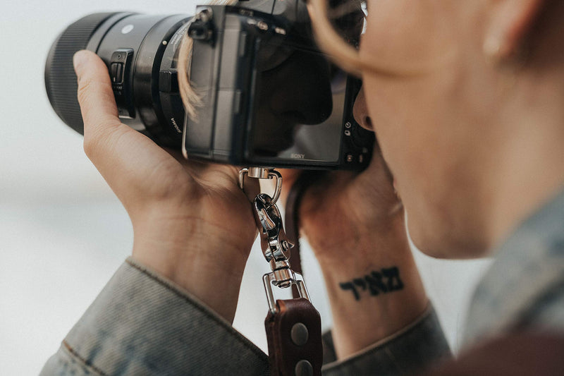 Camera Strap Accessories for One Camera Professional Single Leather Harness Shoulder Strap Quick Release Gear DSLR/SLR Strap Brown