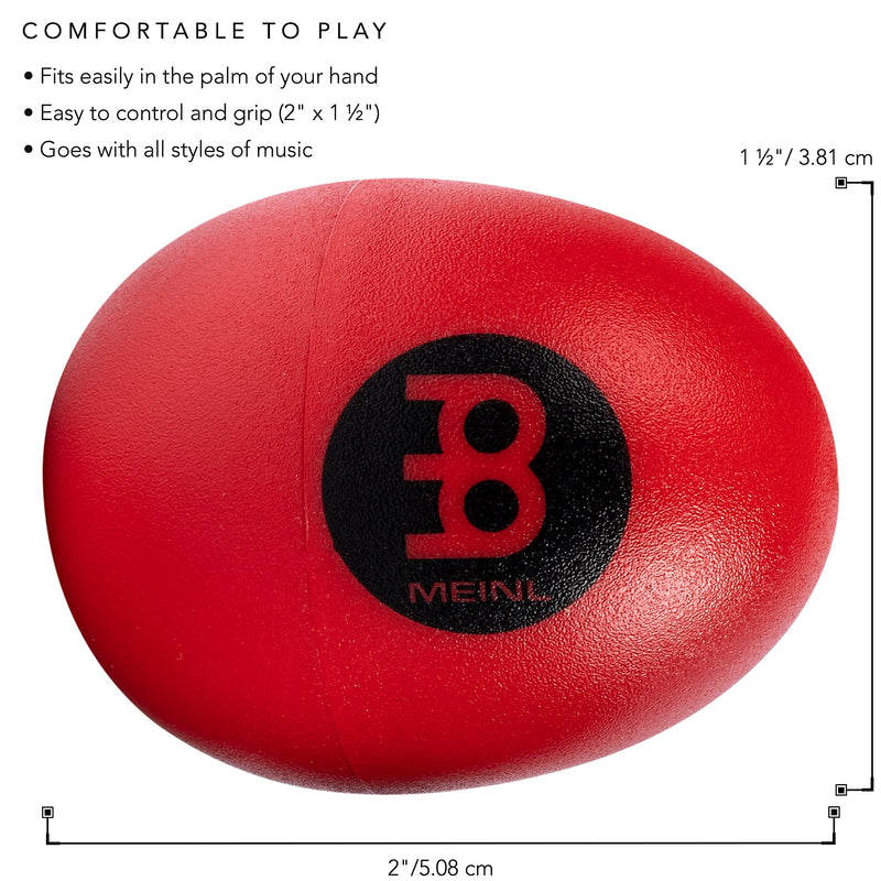 [AUSTRALIA] - Meinl Set Egg Shaker Pack (4 Pieces) for All Musicians with Soft to Extra Loud Volume Levels — NOT Made in China — Durable All-Weather Synthetic Shells, 2-Year Warranty (ES 