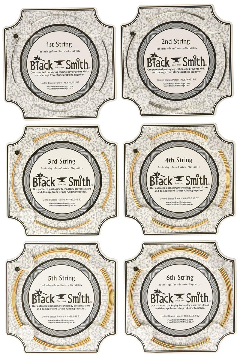 Smith Black Coated Set of gauges 10-47 Acoustic Guitar Strings