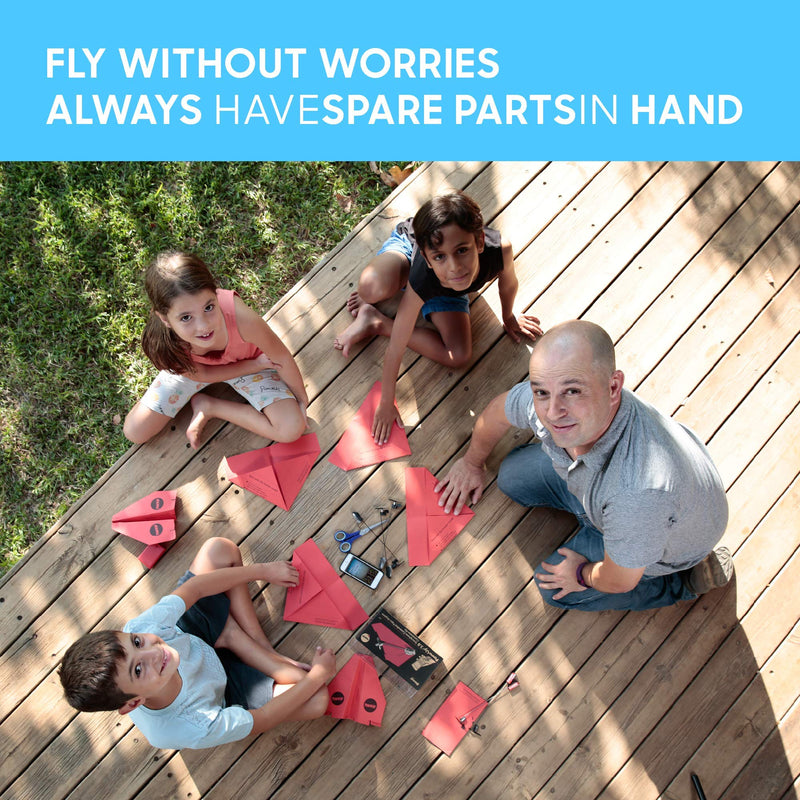 Spare Parts Kit for POWERUP 4.0 - Extra Parts for The POWERUP 4.0 Flying Smartphone-Powered Paper Plane Kit.