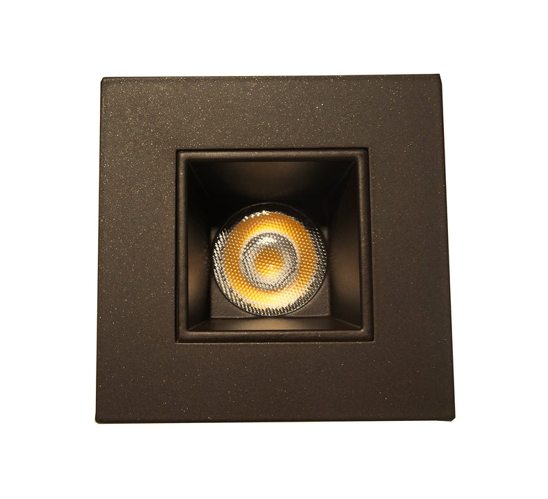 NICOR Lighting 2 inch Square LED Downlight in Oil-Rubbed Bronze, 3000K (DQR2-10-120-3K-OB) 3000K Color Temperature
