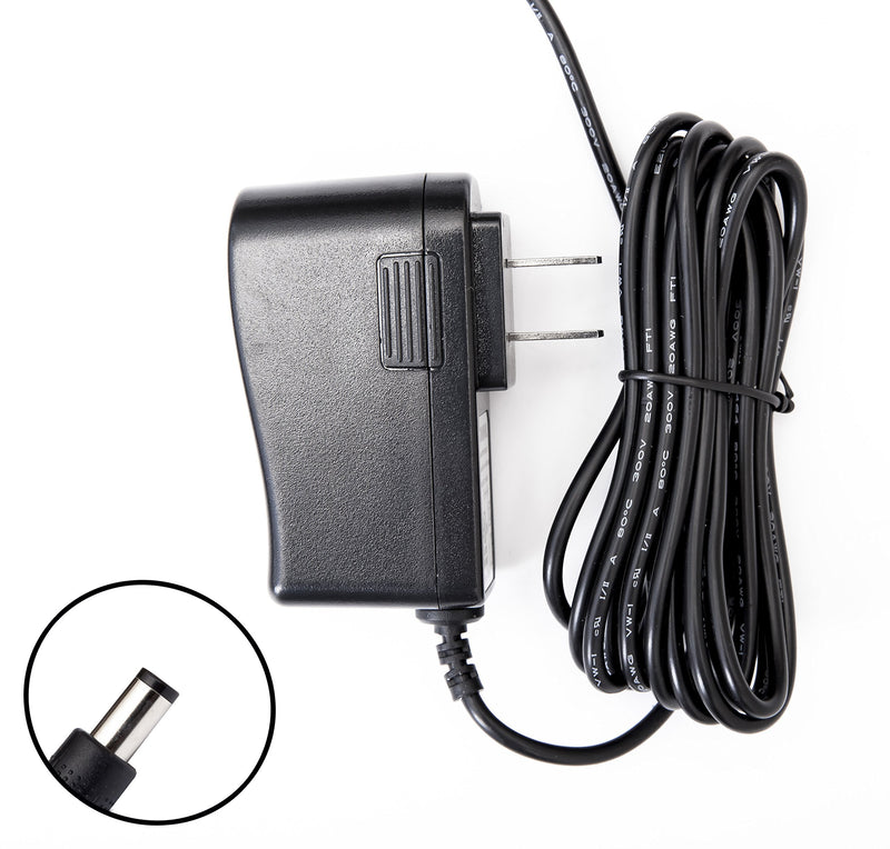 8 Feet Omnihil (Center Negative) AC/DC Power Adapter 9V 2A (2000mA) 5.5x2.5millimeters Compatible with Boss GT-1000 Guitar Multi-Effects Pedal