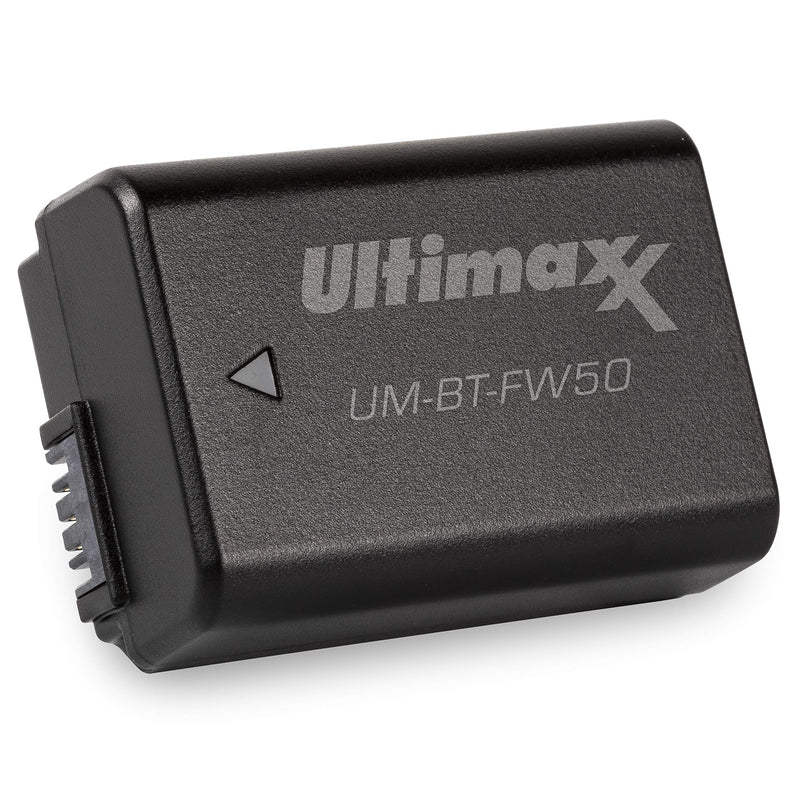 Ultimaxx Rapid Travel Charger & 2X FW50 Battery (1500mAh) for Sony A6000 A6500 A6400 A6300 A7 A7II A7SII A7S A7S2 A7R A7R2 A7RII A55 A510 RX10 RX10II