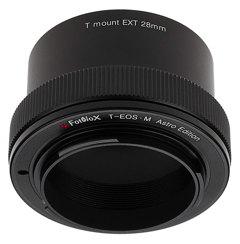 Fotodiox Lens Adapter Astro Edition - Compatible with T-Mount (T/T-2) Screw Mount Telescopes to Canon EOS M (EF-M) Mount Cameras for Astronomy
