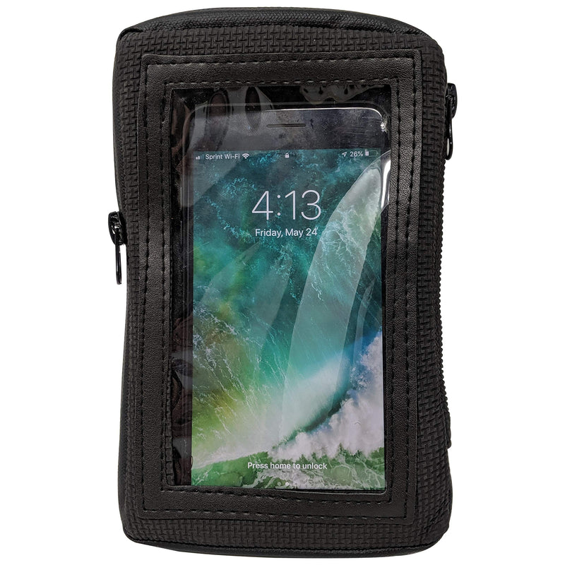 Bikers Place Motorcycle Magnetic Cell Phone & GPS Holder Tank Bag Compatible i Phone, Samsung Blk Waterproof