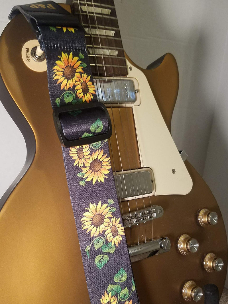 1st Door Imports Sunflower Guitar Strap Kansas Country Folk Music