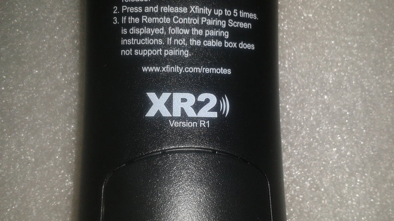 Comcast Xfinity REMOTE CONTROL XR2 Version R1