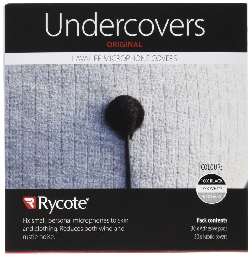Rycote 065504 Undercover for Lavalier Microphone - Assorted Colours (Pack of 30) & 065506 Replacement Stickies for Lavalier Microphone (Pack of 30)